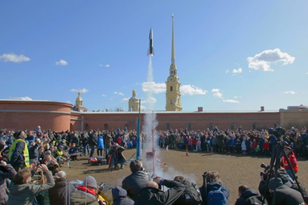 17 апреля празднование Дня космонавтики в Петропавловской крепости